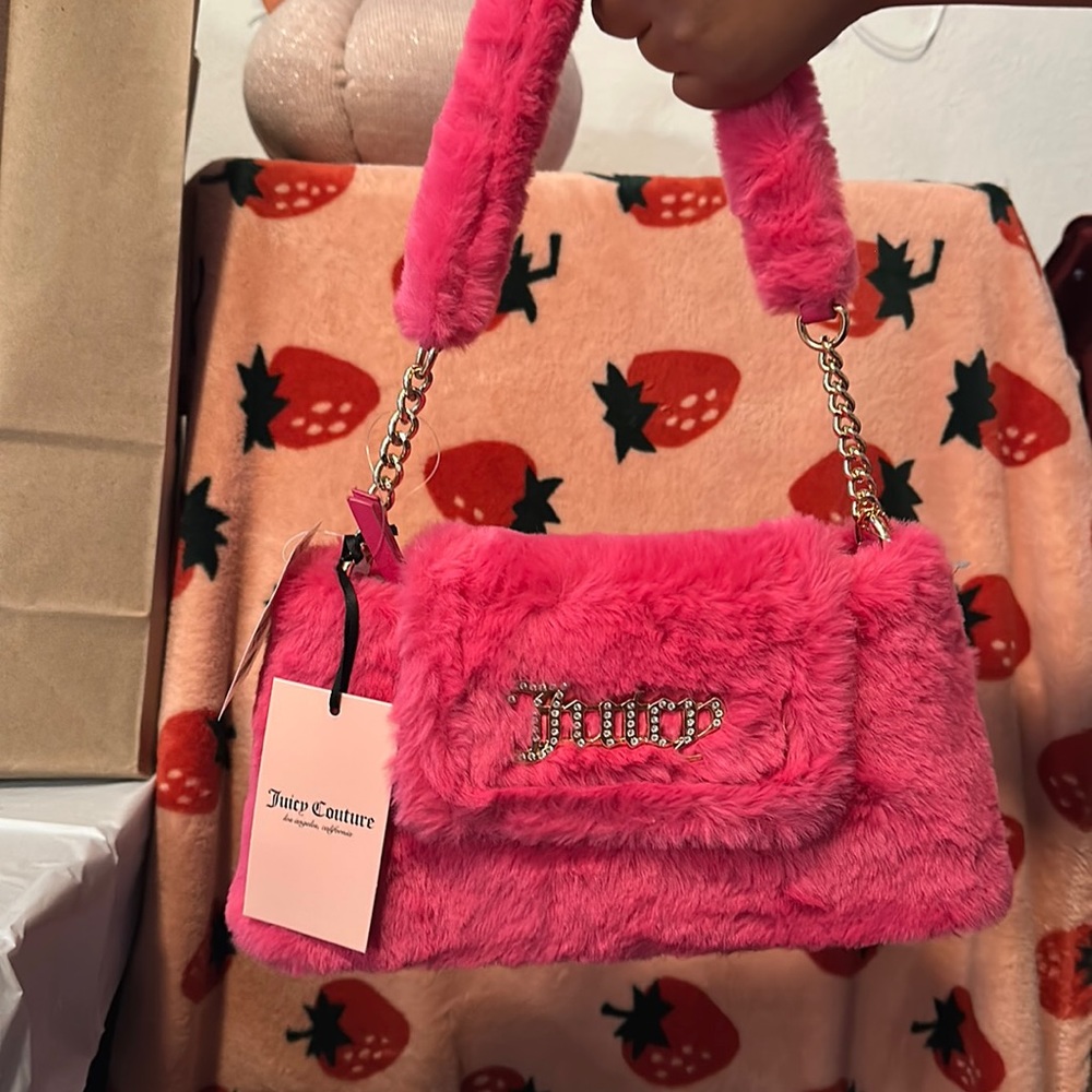 Pink shoulder bag Juicy Couture